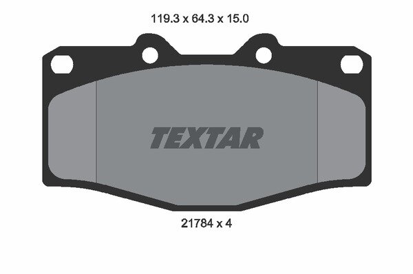 TEXTAR 2178403 Bremsbeläge VORNE TOYOTA COASTER Bus 4.1 TD , MEGA CRUISER 4WD