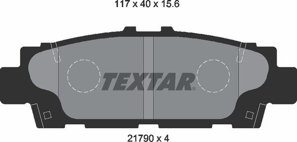 TEXTAR 2179001 Bremsbeläge für LEXUS LS F1 400 (UCF10) + TOYOTA CELSIOR HINTEN