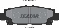 TEXTAR 2179001 Bremsbeläge für LEXUS LS F1 400...