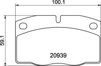 TEXTAR Bremsbeläge VORNE OPEL ASCONA B  , C , KADETT...