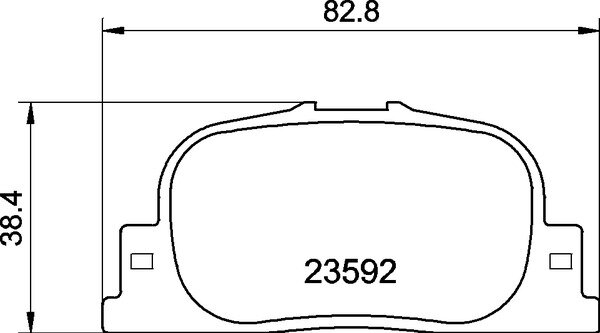 MINTEX MDB2084 BREMSBELÄGE HINTEN Toyota PRIUS Liftback (_W2_)