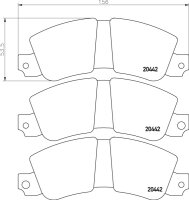 TEXTAR 2044201 Bremsbeläge FIAT 130 RENAULT TRAFIC...