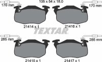 TEXTAR 2141401 Bremsbeläge CITROEN AX (ZA-_)  C15 ZX...