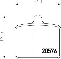 TEXTAR 2057601 Bremsbeläge SKODA 100 105,120 110 +...