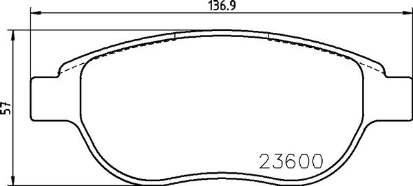 MINTEX MDB2186 Bremsbelagsatz  MDB2186 vorne für PEUGEOT 207 307 206 1007