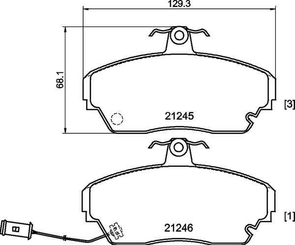 MINTEX MDB1342 Bremsbeläge vorne für HONDA LEGEND Rover 800 XS