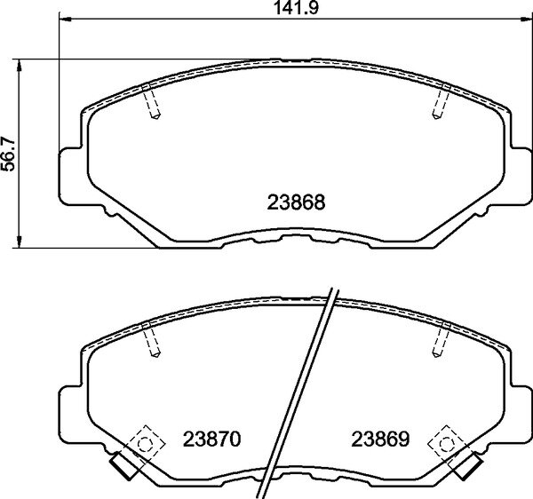 MINTEX MDB2265 Bremsbeläge für HONDA CR-V 2 II  vorne