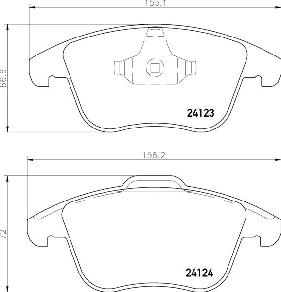 MINTEX MDB2860 Bremsbeäge Ford Mondeo 4 Ford Galaxy Focus S-Max  VORNE