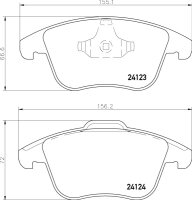 MINTEX MDB2860 Bremsbeäge Ford Mondeo 4 Ford Galaxy...