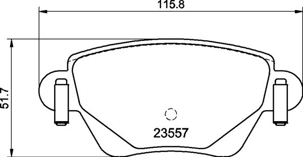 MINTEX MDB2746 Bremsbeläge FORD MONDEO III JAGUAR X-TYPE RENAULT KANGOO HINTEN