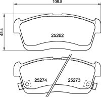 MINTEX MDB3159 Bremsbeläge für Subaru Justy...