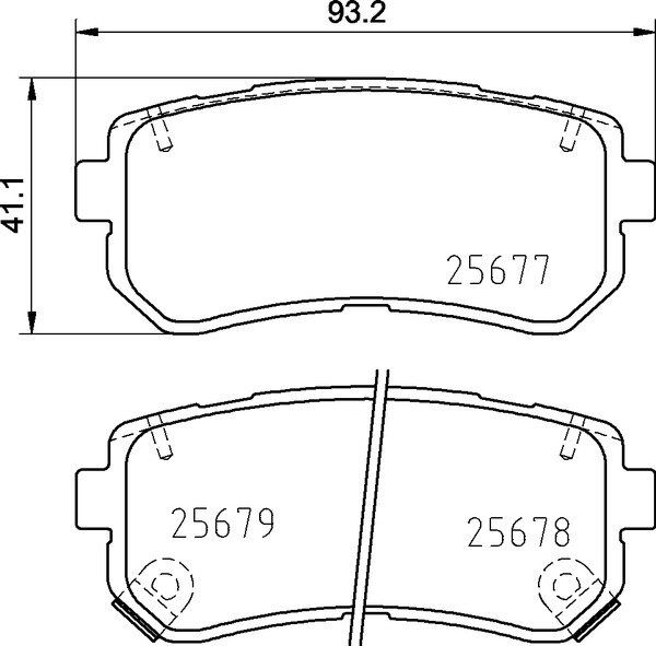 MINTEX MDB3380 Bremsbeläge für KIA PICANTO  OPTIMA SOUL II  HYUNDAI KONA HINTEN