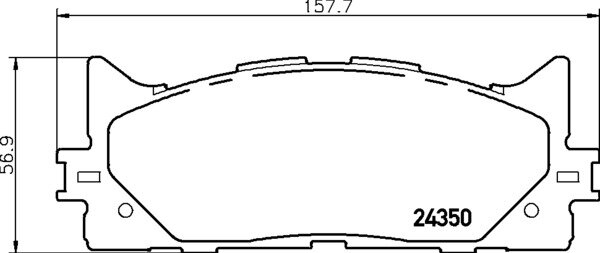 MINTEX Bremsbelagsatz   für TOYOTA CAMRY  LEXUS ES MDB2788 vorne