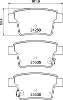 MINTEX MDB2691 Bremsbelagsatz  für FORD MONDEO 3 B4Y...