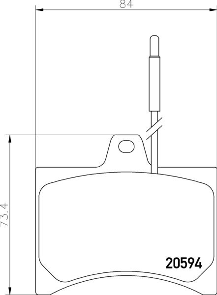 MINTEX MDB1155 Bremsbeläge VORNE mit Warnkontakt für CITROEN C15 / VISA /  LNA