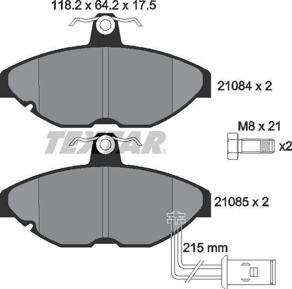 TEXTAR Bremsbeläge AUSTIN MG MONTEGO MAESTRO ROVER MONTEGO MAESTRO 2108401 VORNE