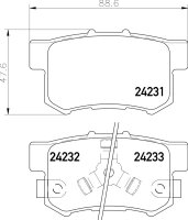 MINTEX MDB2710 Bremsbeläge für HONDA ACCORD VII...