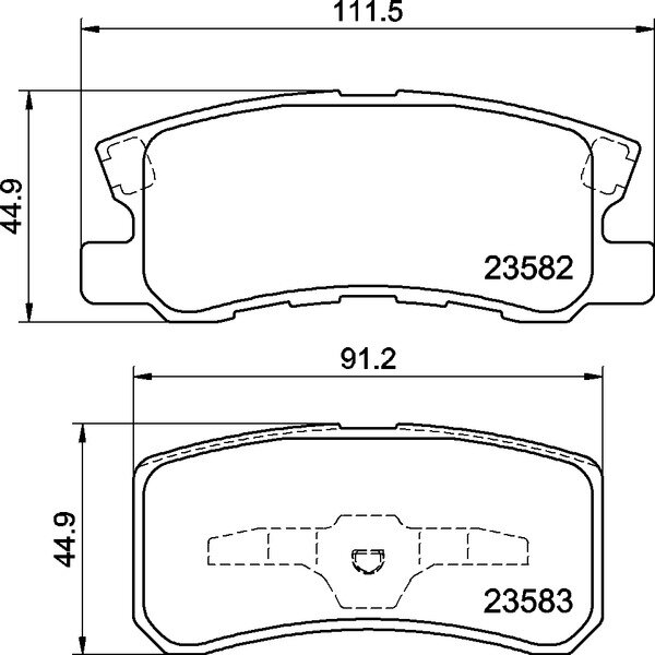 MINTEX MDB2080 Bremsbeläge Chrysler Sebring Citroen C-Crosser Peugeot 4007 4008 MDB2080