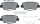 TEXTAR 2564701 Bremsbeläge HYUNDAI GRANDEUR KIA OPTIMA SSANGYONG TIVOLI XLV HINT