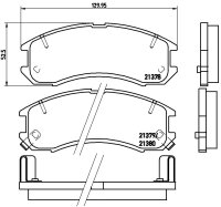 Brembo P24024 Bremsbeläge für FORD USA Probe +...