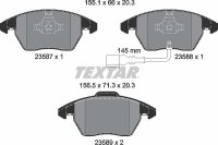 TEXTAR 2358701 Bremsbeläge + WAKO AUDI A1 A3 SEAT...