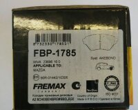 FREMAX FBP1785 Bremsbeläge für MAZDA MX-5 II...