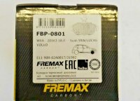 FREMAX FBP0801 Bremsbeläge VOLVO 740 760 940 960 S90...