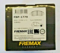 FREMAX FBP1779 Bremsbeläge für SUBARU IMPREZA...