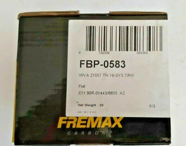 FREMAX FBP0583 Bremsbeläge FIAT BRAVO CROMA MULTIPLA TIPO ALFA ROMEO 155 VORNE