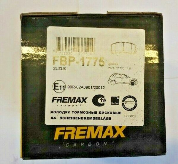 FREMAX FBP1775 Bremsbeläge für SUZUKI BALENO (EG) + Kombi + Schrägheck VORNE