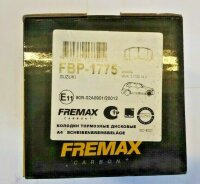 FREMAX FBP1775 Bremsbeläge für SUZUKI BALENO...