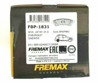 FREMAX FBP1831 Bremsbeläge für CHEVROLET EPICA...