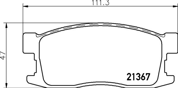 MINTEX MDB1394 Bremsbeläge für HONDA CIVIC I Shuttle (AN, AR) 1.5 (AN) VORNE