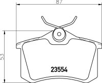 MINTEX MDB1377 Bremsbeläge HINTEN AUDI VW Golf Seat...