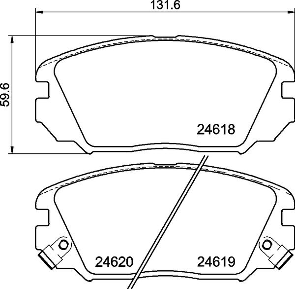 MINTEX MDB2920 Bremsbeläge für HYUNDAI GRANDEUR (TG) 2.2 CRDi + 3.3 VORNE