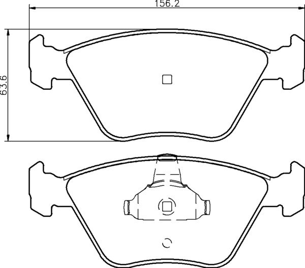 MINTEX MDB2415 Bremsbeläge für JAGUAR XJ (X308) 3.2 + 4.0 VORNE