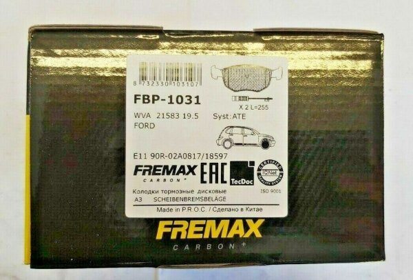 FREMAX FBP1031 Bremsbeläge FORD MONDEO I , II + SCORPIO + Turnier +SIERRA VORNE