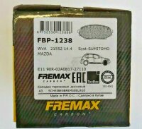 FREMAX FBP1238 Bremsbeläge für MAZDA MX-5 I...