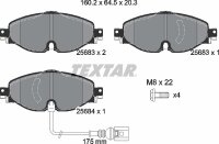 TEXTAR Bremsbeläge VORNE VW GOLF 7 PASSAT 3G B8...