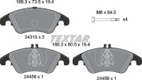 TEXTAR Bremsbeläge VORNE MERCEDES E W212 S212 + C...