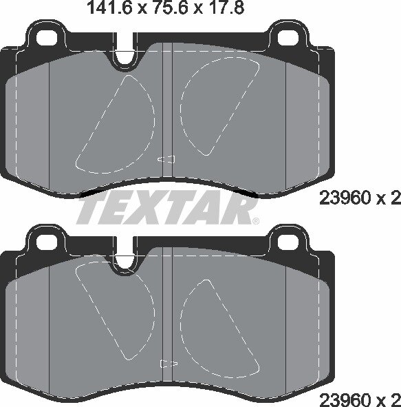 TEXTAR Bremsbeläge VORNE Mercedes Benz CLS S219 E-Klasse W211 , S W221 , SL R230