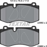 TEXTAR Bremsbeläge VORNE Mercedes Benz CLS S219...