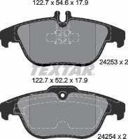 TEXTAR Bremsbeläge HINTEN MERCEDES BENZ C W204...