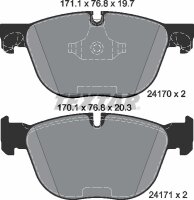 TEXTAR Bremsbeläge VORNE BMW X4 F26, X5 (E70), F15,...