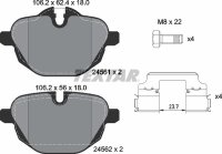 TEXTAR Bremsbeläge BMW 5er F10 F11 F18 G30 G31 G11...