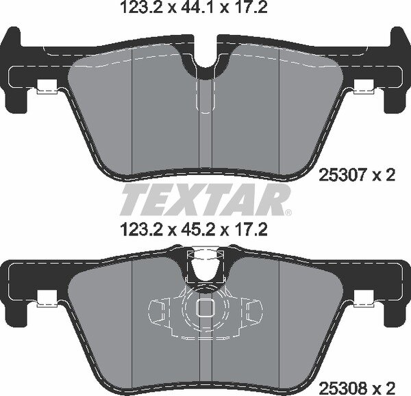 TEXTAR Bremsbeläge BMW 1er F20 F21 2er F23 F22 3er F30 F31 F34 4er F32 F33 F36 H