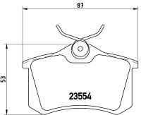 Brembo Bremsbeläge HINTEN AUDI A4 A6 VW GOLF 2 3 4 PASSAT POLO CORRADO VENTO