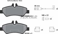 TEXTAR Bremsbeläge HINTEN MERCEDES-BENZ SPRINTER 906...