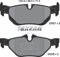 TEXTAR Bremsbeläge HINTEN BMW 1er E81 E87 E88 E82 +...