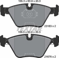 TEXTAR Bremsbeläge VORNE BMW 3er E46 + X3 (E83) + Z4...